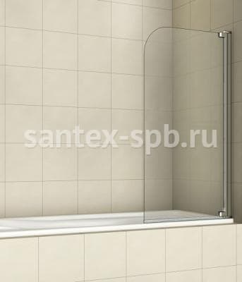 Шторка для ванны стеклянная RGW SC-01 100х150 распашная