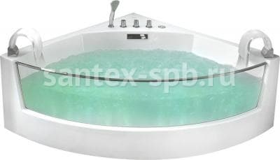 Акриловая ванна с гидромассажем Gemy G9080 150х150