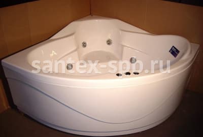 ванна акриловая bach скат 143х143