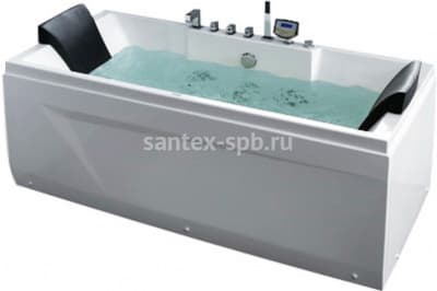 акриловая ванна с гидромассажем gemy g9065 k 175х85