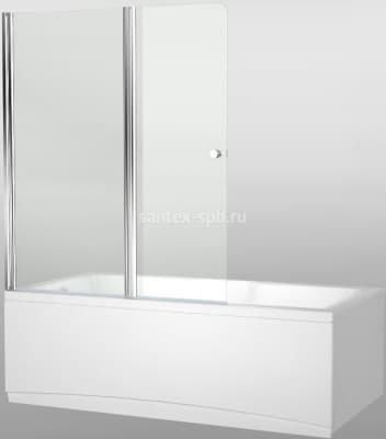 Шторка для ванны стеклянная Aquanet ALFA 4 NF6222