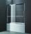 стеклянная шторка для ванной cezares trio-v-22 190х145