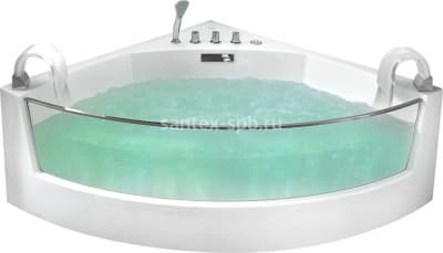 акриловая ванна с гидромассажем gemy g9080 150х150